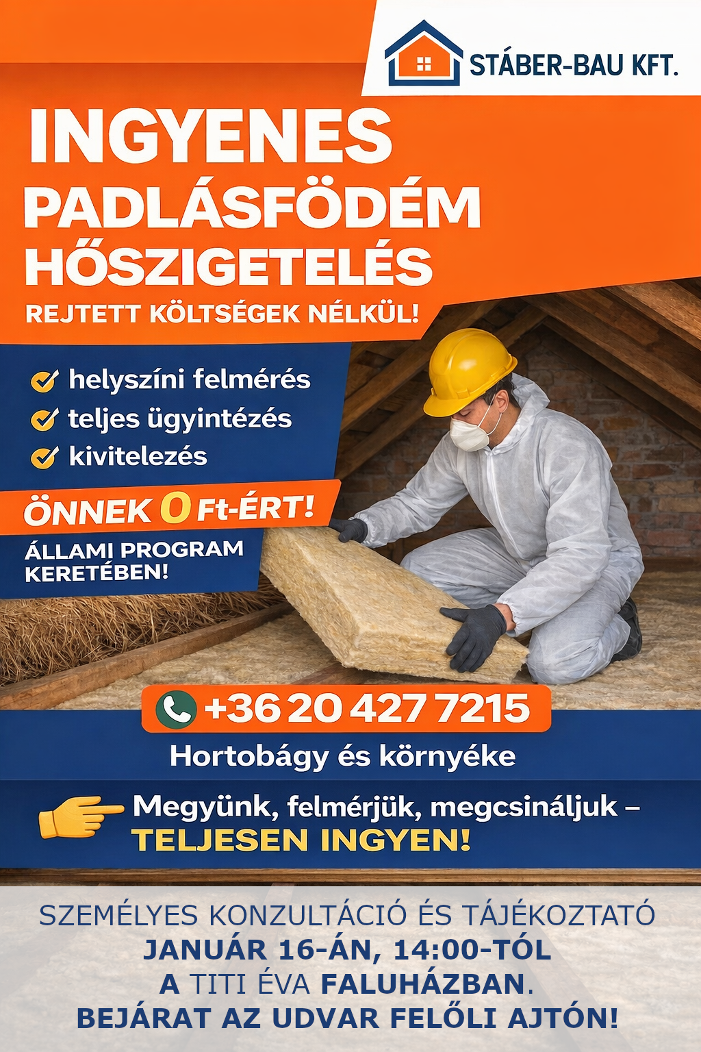 Ingyenes padlásfödém szigetelés tájékoztató