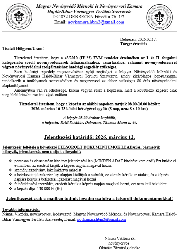 80 órás alaptanfolyam