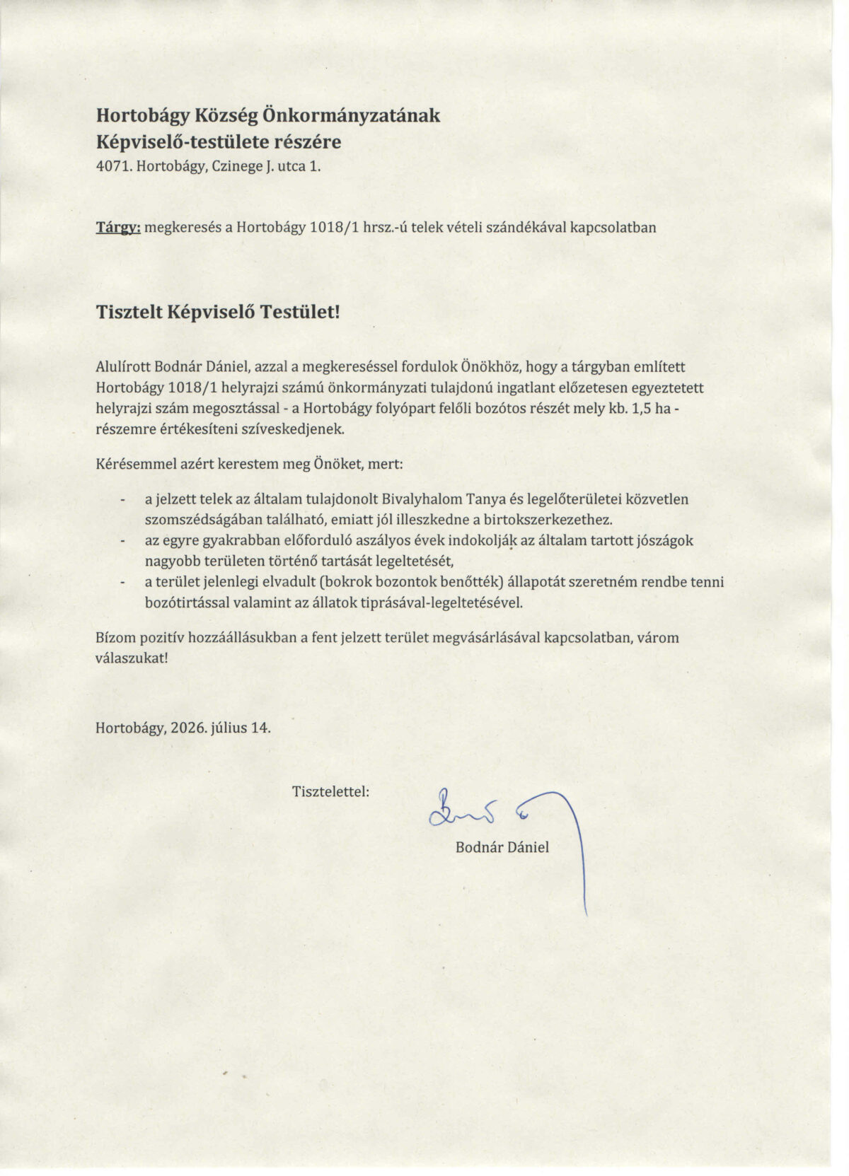 Előterjesztések 2026