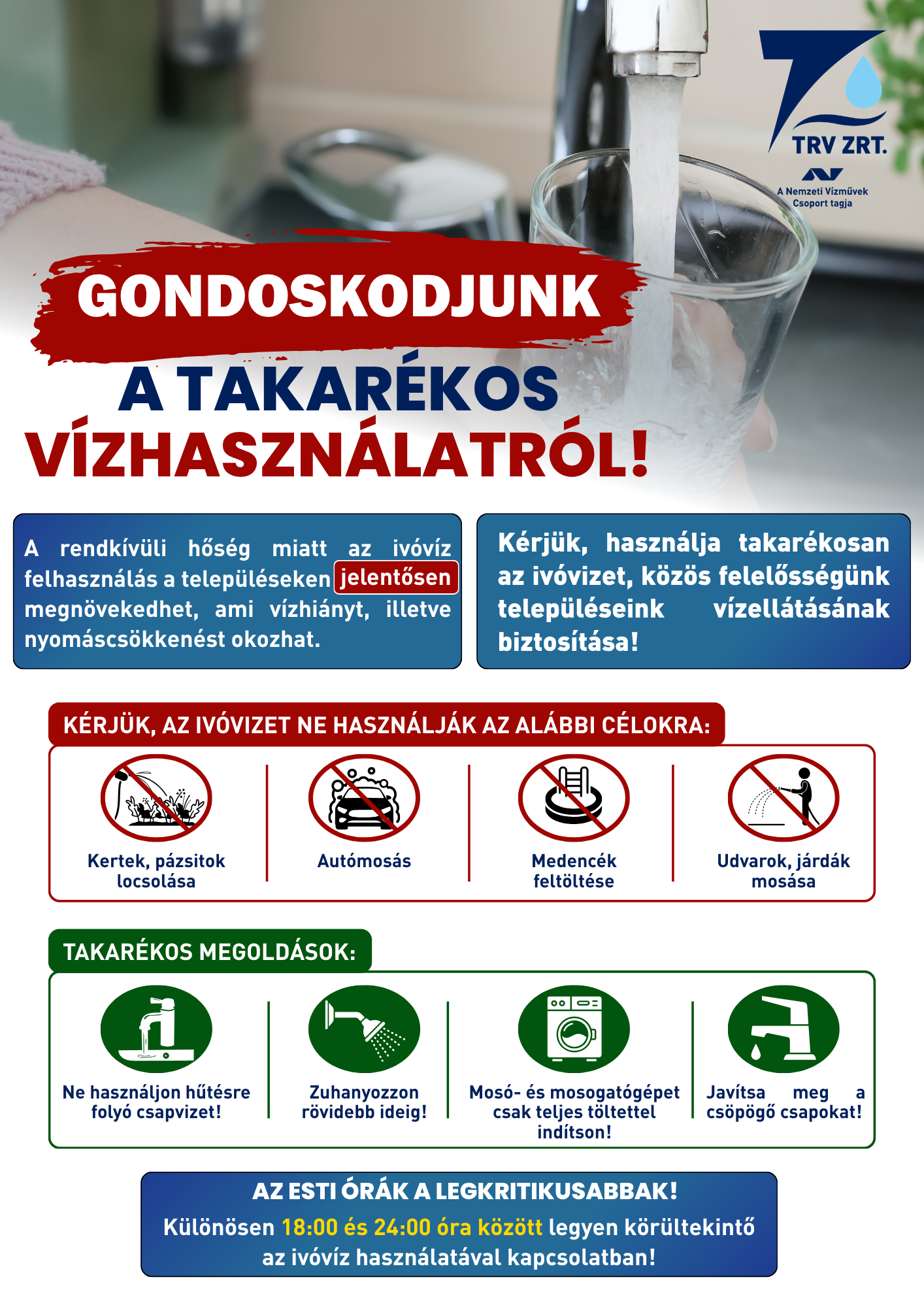 Gondoskodjunk takarékos vízhasználatról